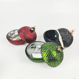 Premium Diamond Cut Christmas Ball Glass Candle Jar