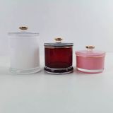 Handmade Colored Glass Candle Jar for Luxury Scented Candles