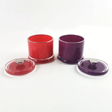 Handmade Colored Glass Candle Jar for Luxury Scented Candles