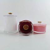 Handmade Colored Glass Candle Jar for Luxury Scented Candles
