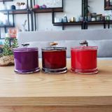 Handmade Colored Glass Candle Jar for Luxury Scented Candles