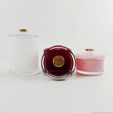 Handmade Colored Glass Candle Jar for Luxury Scented Candles
