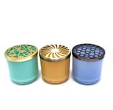 Classic Glass Candle Jar With Unique Lid Design