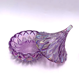 Glass Candle Jar In Hershey Shape And Purple Spraying
