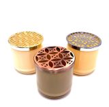 Classic Glass Candle Jar With Unique Lid Design