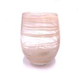Classic Glass Candle Jar With Unique Swirly Line