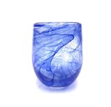 Classic Glass Candle Jar With Unique Swirly Line