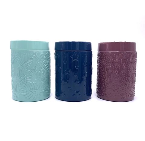 Candle Jar With Unique Pattern