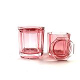 Hexagon-Shaped Glass Candle Jar