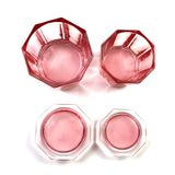 Hexagon-Shaped Glass Candle Jar