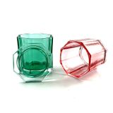 Hexagon-Shaped Glass Candle Jar