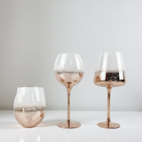 Luxury Gold/Rose Gold Speckled Glass Candle Jar