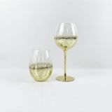 Luxury Gold/Rose Gold Speckled Glass Candle Jar