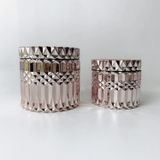 Luxury Crystal Glass Candle Jar With Lid