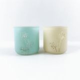 Luxury Colored Glass Candle Jar for Home Décor & Aromatherapy