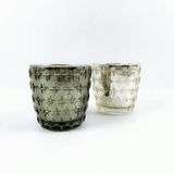 Luxury Embossed Glass Candle Container for Scented Candles