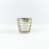 Luxury Embossed Glass Candle Container for Scented Candles