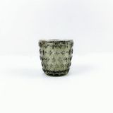 Luxury Embossed Glass Candle Container for Scented Candles