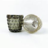 Luxury Embossed Glass Candle Container for Scented Candles