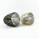 Luxury Embossed Glass Candle Container for Scented Candles