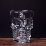 Skull Beer Mug – Clear Glass Skull Head Beer Cup with Handle for Halloween, Parties & Bars