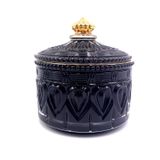 Verdant Crown Glass Candle Jar