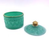 Verdant Crown Glass Candle Jar