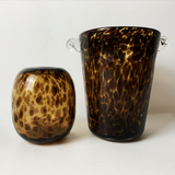 Glass Candle Jar With Turquoise Decoration