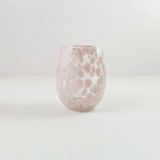 Luxury Speckled Amber Glass Candle Jar with Artistic Finish