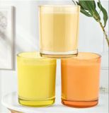 Glass Candle Jar With Various Color Spraying Option