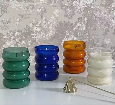 Distinctive Glass Candle Jar With Various Colour Option