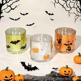 Halloween-Theme Decoration Glass Candle Jar