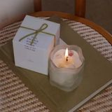 Uneven Glass Candle Jar With Matte Spraying Colour