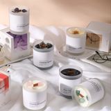 Classic Glass Candle Jar With Matte Spraying