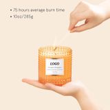 Premium Glass Candle Jar With Dot Decoration