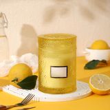 Premium Glass Candle Jar With Label Space