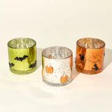 Halloween-Theme Decoration Glass Candle Jar