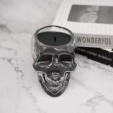 Halloween Skull-shaped Glass Candle Jar