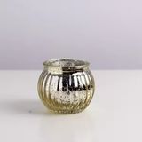 Glass Candle Jar With Electroplating Inner Spraying