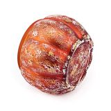 Pumpkin-Shaped Glass Candle Jar With Inner Electroplating