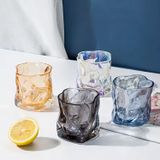 Glass Candle Jar With Wrinkly Effect