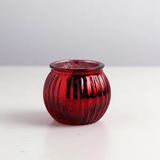 Glass Candle Jar With Electroplating Inner Spraying