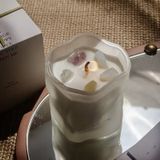 Uneven Glass Candle Jar With Matte Spraying Colour