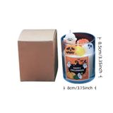 Classic Glass Candle Jar With Wax Decoration