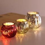 Glass Candle Jar With Electroplating Inner Spraying