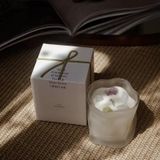 Uneven Glass Candle Jar With Matte Spraying Colour