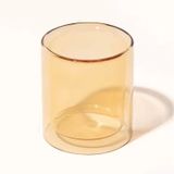 Classic Glass Candle Jar With Double Layer Wall