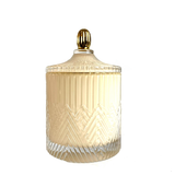 Luxury Glass Candle Jar With Pastel Colour Spraying