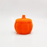 Pumpkin - Shaped Velvet Glass Candle Jar