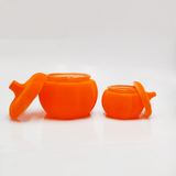Pumpkin - Shaped Velvet Glass Candle Jar